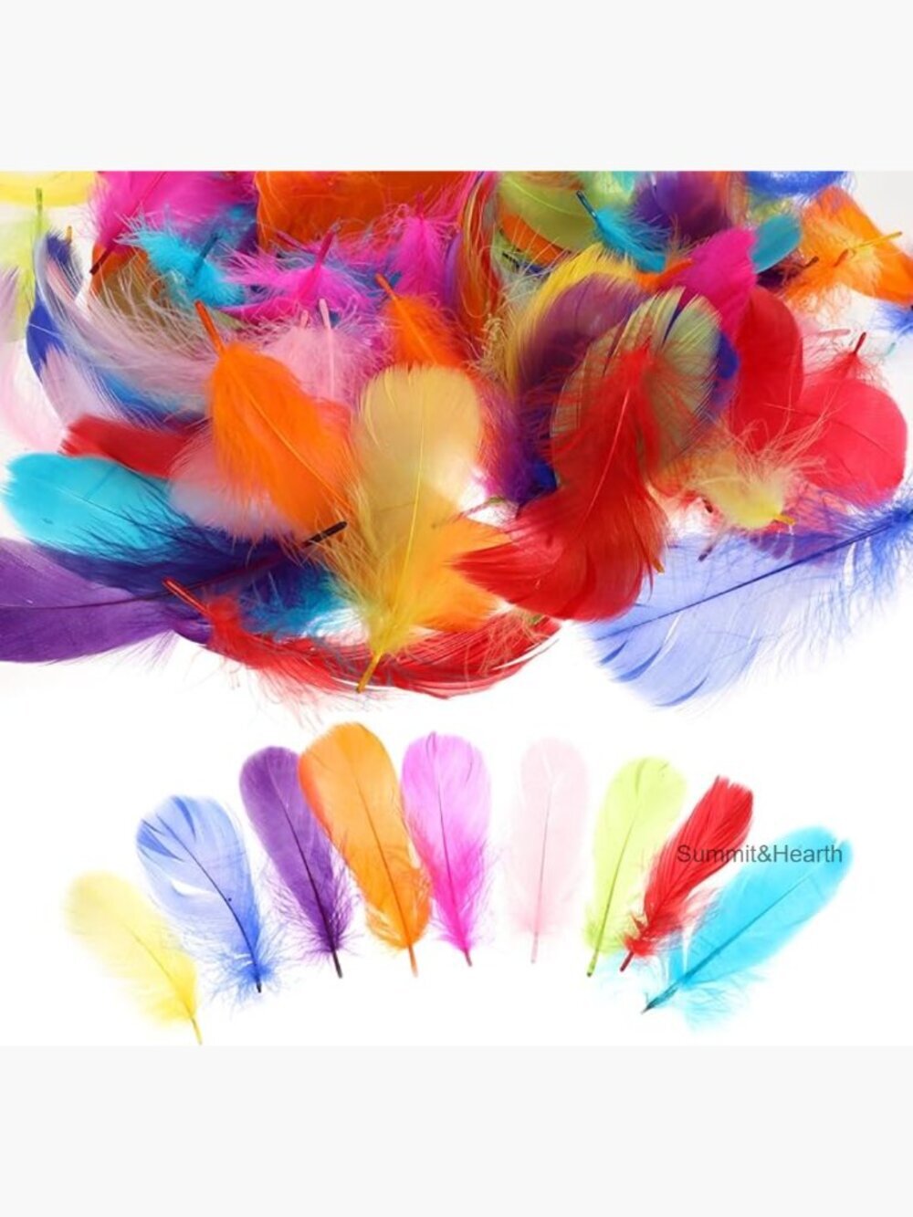 100pc Craft Feathers for DIY Projects, Dream Catchers, Party Decor